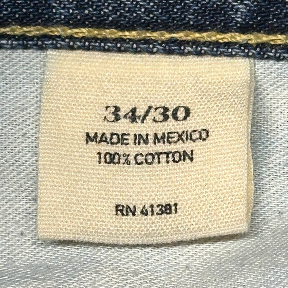 Y2K Polo Ralph Lauren Jeans 34x30 Bootcut Jeans Red R 100% Cotton - Picture 2 of 16